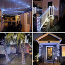JMEXSUSS 2 Pack Solar String Lights Outdoor Waterproof, Each 33FT 100 LED Solar Lights Outdoor, 8 Modes White Fairy Light for Outside Yard Tree Patio Garden Wedding Christmas Decorations by GreenHaven Gardens