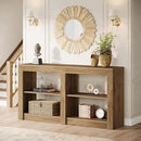 Tribesigns Farmhouse Console Table, Hallway Table for Entryway, Wood Console Behind Couch for Living Room, Hallway, Foyer, Oak by CozyNest Decor