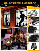 eZAKKA 5 Pack Halloween Decorations Indoor Halloween Spider Web Tablecloth Table Runners Fireplace Mantel Scarf Cobweb Lampshade Scary 3D Bats for Parties Gothic Spooky Home Decoration by CozyNest Decor