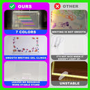 LED Drawing Board, 13.8"X10", Acrylic Note Board with Colors, Include Adapter, Acrylic Dry Erase Pad with Light 4 Modes & 7 Colors, 8 Markers, Stand, Hanging Chain, 2 Gel Clings, Holiday Gift by TinyTreasures Baby Boutique