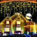 Christmas Lights 640 LED 65 FT Christmas Lights Outdoor with 120 Drops Plug in 8 Modes Christmas Decorations Curtain Fairy Lights for Wedding Party Holiday Bedroom Garden Patio Indoor (Warm White) by GreenHaven Gardens