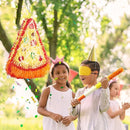 Wernnsai Pizza Piñata - Pizza Decorations For Kids Food Themed Birthday Party Piñata With Blindfold And Bat For Summer Mexican Party Supplies by TinyTreasures Baby Boutique