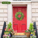 24 Inch Eucalyptus Greenery Wreaths for Front Door, Large Artificial Outdoor Spring Summer Wreath for Porch, Window, Farmhouse, Home Decor - All Seasons by CozyNest Decor