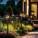 Beautyard Solar Lanterns Outdoor Waterproof Solar Candles Lantern Garden Lanterns Flickering Candle Lantern Lights Outdoor Patio Decor Mothers Day Gifts 2 Packs by GreenHaven Gardens