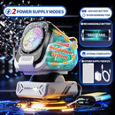 2025 Upgraded Bubble Machine with Remote Control, Automatic Rotation & RGB Lights, 1800mAh Rechargeable Battery, Type-C Charge, Bubble Maker for Kids, Weddings, Birthday Parties, Outdoor Activities by TinyTreasures Baby Boutique