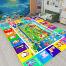 Kids Rug for Playroom, Kids Baby Playmat with Farm Sea Animal, Alphabet ABC Educational Rug, Floor Play Mat Carpet for Bedroom Preschool Classroom (59 X 39.4 INCH, Farm) by TinyTreasures Baby Boutique