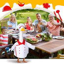 Geyoga Chef Goose Outfit Costume Yard Lawn Porch Clothes for 23'' Plastic Goose Outdoor Patio Art Decoration by GreenHaven Gardens