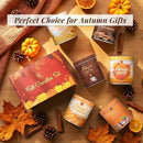 Set of 6 Fall Scented Candles 9 oz Aromatherapy Non Toxic Soy Wax Birthday Candles for Halloween Christmas Easter, Birthday Gifts for Women Men Back to School Gifts for Students, 6 Warmful Scents by CozyNest Decor