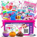 Slime Party Favors, DIY Science Kit for Boys Girls Ages 4-8 6-12, STEM Kit Ice Cream Soft Clay Making Kit for Ages 5-7 8-12 Kids Clay Gift Toys, Girls Birthday Party Supplies by TinyTreasures Baby Boutique