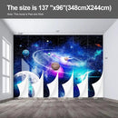 Planet Wall murals Peel and Stick Galaxy Wallpaper for Bedroom Nursery Room - 96"x137" by CozyNest Decor