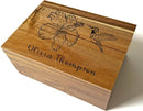 Floral Keepsake Boxes for Women - Butterfly Box Keepsake for Girls, Personalized Gifts for Teen Girls or Daughters, Flower Gift Box, Engraved Name Custom Wood Chest Memento Storage, 11x8x4,75 in by TinyTreasures Baby Boutique