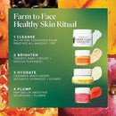 Farmacy Bestsellers Skin Care Set - Includes Green Clean Cleansing Balm, Wake Up Honey Eye Cream, Honey Halo Face Moisturizer + Lip Smoothie - Travel Size Skincare for Healthy, Glowing Skin (4 Count) by TinyTreasures Baby Boutique