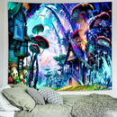 Delur Fantasy Forest Tapestry Enchanted Forest Mystical Magical Tree Tapestry Psychedelic Abstract Nature Landscape Wall Hanging Headboard for Bedroom Living Room Home Decor (51.2" x 59.1") by CozyNest Decor