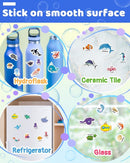 Benresive Reusable Sticker Book for Toddlers 2-4 Years, Fun Travel Stickers for Kids, Waterproof Sticker Books for Toddlers 1-3, Crafts Activities for Todddlers 1-3 2-4 3-5 - Ocean Animals by TinyTreasures Baby Boutique
