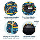 Wildkin ECO rPET 17-inch Large Backpack – Sustainable, Padded, Adjustable – Jurassic Dinosaurs by TinyTreasures Baby Boutique