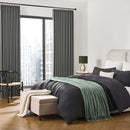 KEQIAOSUOCAI Grey Pinch Pleat Curtains & Drapes 108 Inches Long 2 Panels Set, Sound Dampening Window Treatment for Bedroom Vertical Draft Blackout Blinds for Living Room 40 x 108 9 Ft Length by TinyTreasures Baby Boutique
