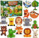 Garma Animal Sewing Kit for Kids - 14 in 1 Kids Sewing Crafts Kit for Beginners - Mini Sewing Kits for Kid 5-8 8-12 - Easy Sew Your Own Felt Animals DIY Craft Set for Boys & Girls Birthday by TinyTreasures Baby Boutique