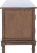 SAFAVIEH Magnolia TV Stand for up to 55" Flatscreen – Brown, 2 Doors with Interior Storage, 2 Open Shelves, Entertainment Media Console (MED5702C) by CozyNest Decor