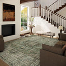 9x12 Area Rugs for Living Room: Washable Bedroom Rug Boho Vintage Rugs Stain Resistant Non Slip Low Pile Soft Lightweight Carpet for Kitchen Dining Room Farmhouse Nursery Kids Room by TinyTreasures Baby Boutique