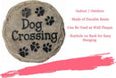 Spoontiques - Garden Décor - Dog Crossing Stepping Stone - Decorative Stone for Garden by GreenHaven Gardens