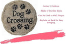 Spoontiques - Garden Décor - Dog Crossing Stepping Stone - Decorative Stone for Garden by CozyNest Decor