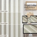 Natural Linen Back Tab Blackout Curtains & Drapes 96 Inch Long for Bedroom Livingroom Farmhouse Curtain 2 Panel Neutral Cute Black Out Room Darkening Thermal Insulated 8ft Pleated Window Curtain Cream by CozyNest Decor