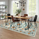Moynesa Washable Boho Bird 6x9 Area Rugs, Ultra Thin Soft Living Room Rugs for Bedroom Non Slip, Stain Resistant, Easy Clean, Large Beige Indoor Throw Carpet for Dining Room Office Nursery by TinyTreasures Baby Boutique