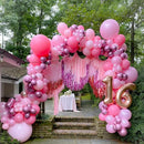 130pcs Pink Balloons Different Sizes 18" 12" 10" 5" Party Latex Balloons for Birthday Baby Shower Wedding Anniversary Princess Theme Party Decorations by CozyNest Decor