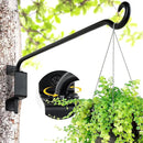 AJART Swivel Hanging Plant Bracket: Outdoor Bird Feeder Hangers for Indoor Wall Mount 16 Inch - 2 Pieces Hummingbird Feeder Hook for Flower Basket by GreenHaven Gardens