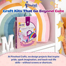 Pinwheel Crafts Beginner Sewing Kit for Kids Ages 5 6 7 8-12+ - Make Your Own Unicorn Purse Kids Sewing Kit - Play & Learn to Sew Craft Box, Girls & Boys Birthday Gifts by TinyTreasures Baby Boutique