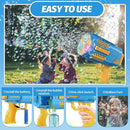Bubble Machine Automatic Bubble Gun with Bubble Refill Solution, Bubbles Kids Toys for Girls Boys 3 4 5 6 7 8 9 10 11 12 Years Old, Summer Fun Outdoor Toy Birthday Party Halloween Favors(No Dip) by TinyTreasures Baby Boutique