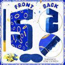 Number 5 Blue and Golden Rings Piñata for Kids Birthday Cartoon Theme Small Piñata with Blindfold Stick Confetti for Fiesta Cinco De Mayo Party Decor, 15.8 x 11 x 2.8 Inch by TinyTreasures Baby Boutique