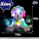 Cuteoy Light-up Singing Plush Blue Triceratops LED Musical Stuffed Animal Dinosaur Adjustable Volume Lullaby Plushies Birthday Christmas Toy Gifts for Kids Toddler Girls, 13" by TinyTreasures Baby Boutique