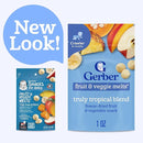 Gerber Stage 3 Baby Snacks, Truly Tropical Blend, Fruit & Veggie Melts, Baby Led Feeding, 7PK by TinyTreasures Baby Boutique