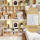 6 Cube Storage Organizer, Black Bookshelf with Storage, 2 Tier Storage Cubes,Freestanding Storage Organizer with Shelves for Living Room, Study by CozyNest Decor