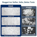 Nugget Ice Maker Countertop with 0.8Gal Removable Tank for Chewable Ice, 41Lbs/24H, One-Touch Fast Ice in 6 Mins, Self-Cleaning & Ultra Quiet for Home, Office, Party by CozyNest Decor