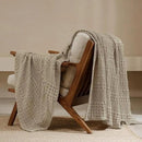 PHF 100% Cotton Waffle Weave Throw Blanket, Soft Lightweight Breathable Cozy Summer Throws for Couch Bed Sofa, Luxury Aesthetic Woven Blanket for Home Decor & Office, 50"x60", Simply Taupe by CozyNest Decor