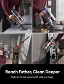Ultenic Cordless Vacuum Cleaner, 550W/50Kpa, 60Mins Runtime, 180°Bendable Wand, Anti-Tangle Brush, Stick Vacuum Cordless with Charging Dock, Handheld Vacuum for Pet Hair/Carpet/Floor/Car, U16 Flex by CozyNest Decor