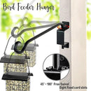 AJART Swivel Hanging Plant Bracket: Outdoor Bird Feeder Hangers for Indoor Wall Mount 16 Inch - 2 Pieces Hummingbird Feeder Hook for Flower Basket by GreenHaven Gardens