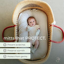 Goumi Baby Mitts, Anti-Scratch Newborn Mittens, Soft Stay-On Mitts, Succulent 3-6 Months by TinyTreasures Baby Boutique