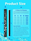 Modern Outdoor Wall Lights 11.8inch LED Long Wall Sconce 3000K Ginkgo Hollow Design Wall Mount Porch Lights 12W Exterior Lighting Fixtures for Patio Balcony Terrace Garden by GreenHaven Gardens