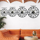 LBC.JzJu24inches/60cm Large Wall Clocks Battery Powered No Ticking Silent Round Black Modern Unique Metal Wall Clocks Suitable Living Room Kitchen Bedroom Fireplace Office Farmhouse。 by CozyNest Decor