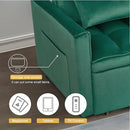 3 in 1 Sleeper Sofa Bed, Futon Sofa Bed for Living Room with Side Pocket, Green Sleepers Sofas Couch with Pullout Beds, Convertible Love Seat Sleepers Couch for Living Room, Bedroom by CozyNest Decor