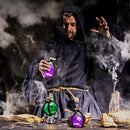 Patelai 6 Pcs Halloween Glass Potion Bottles with Belt Cork Renaissance Witch Costume Accessories Witch Props Potion Bottle for Halloween Party Decor Cosplay DIY Crafts Gift (Black) by CozyNest Decor