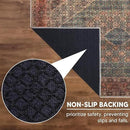 Keen Home Design 2x12 Rug - Machine Washable Runner Rug with Non-Slip Backing, Ideal for Hallway, Entryway, Kitchen, Laundry Room - Vintage, Easy Clean, Durable, Low Pile - (2'6" x 12') by CozyNest Decor