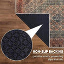 Keen Home Design 6x9 Rug - Machine Washable Area Rug with Non-Slip Backing, Ideal for Living Room, Dining Room, Bedroom - Vintage, Easy Clean, Durable, Low Pile Rug - (6' x 9') by CozyNest Decor
