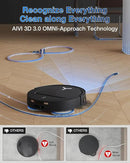 ECOVACS DEEBOT T50 Omni Robot Vacuum and Mop, 3.19” Ultra-Slim, 15,000Pa Suction, ZeroTangle 2.0, TruEdge Edge Cleaning, AIVI 3D Obstacle Avoidance, Auto Mop Wash & Dry, Self-Emptying by CozyNest Decor