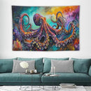 Octopus Tapestry Octopus Tapestries Ocean Navy Coastal Fabric Wall Hanging Aesthetic Space Indoor Outdoor Wall Art Tablecloth Bedspread for Bedroom Dormitory Living Room Home Decor 40"x60" by CozyNest Decor