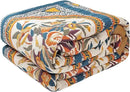 Boho Throw Blanket for Bed - 100% Pure Cotton Ultra Soft Rustic Quilt - Farmhouse Decor Bed Blankets, All Season Rustic Throw for Sofa Couch Chair(60"×80", Floral) by CozyNest Decor