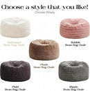 Hobestluk 3FT Bean Bag Chair Giant Bean Bag Chairs for Adults Large Bean Chairs with Removable Cover, Beanbag Chair with Filler, Adult Bean Bag Chairs for Living Room, Bedroom by CozyNest Decor